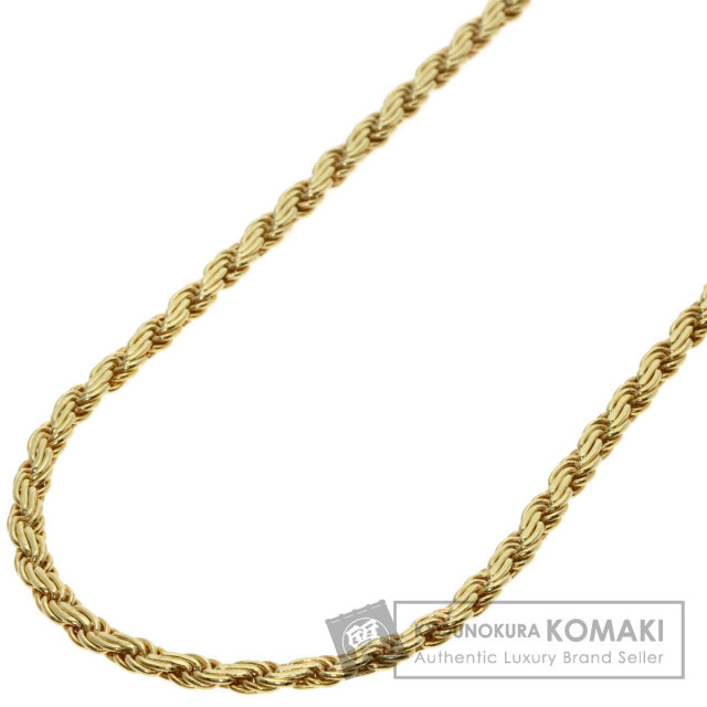 スクリュー チェーン 約50cm ネックレス K18イエローゴールド