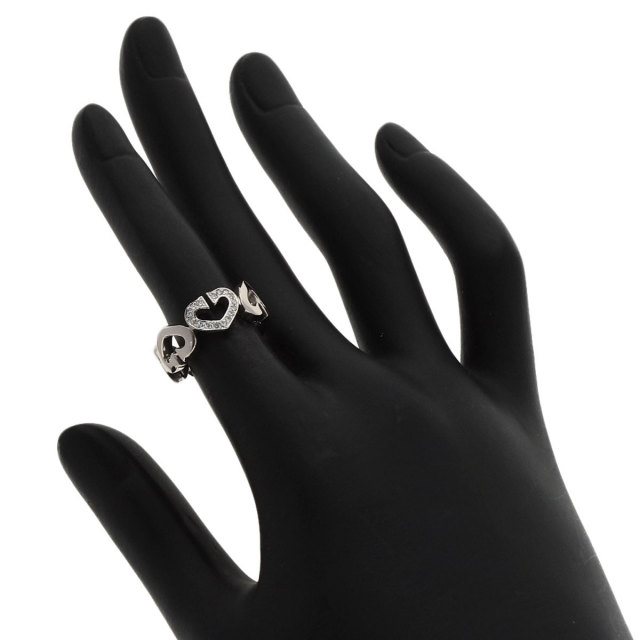 CARTIER カルティエ Cハート 1P ダイヤモンド #48 リング・指輪 K18