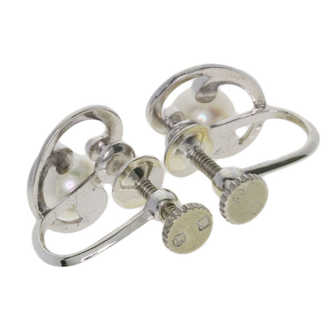 MIKIMOTO ミキモト パール 真珠 イヤリング シルバー レディース