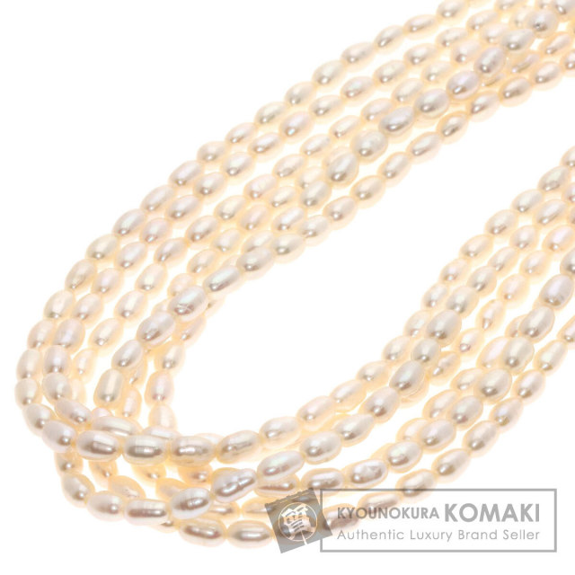 希少⭐︎ミキモト 淡水パール 5連ネックレス金具k18 希少 ミキモト 淡水パール 5連ネックレス金具k18｜Yahoo!フリマ