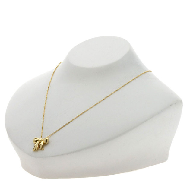 Tiffany & Co. リボンネックレス ゴールド TIFFANY&Co. ティファニー リボン ネックレス K18イエロー