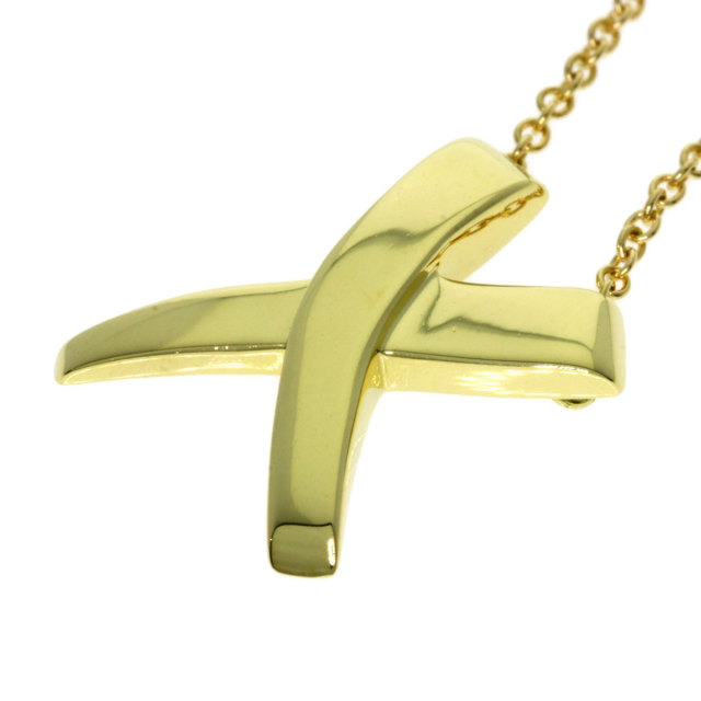 TIFFANY&Co. ティファニー キス ネックレス K18イエローゴールド