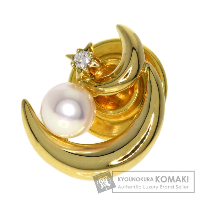 ミキモト ブローチ パール ダイヤモンド ピンブローチ