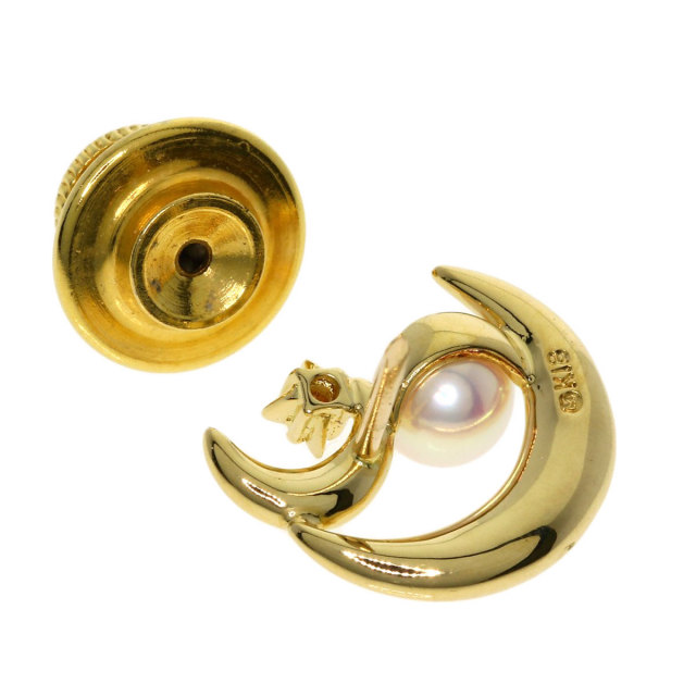 MIKIMOTO ミキモト パール ダイヤモンド ピンブローチ ブローチ K18