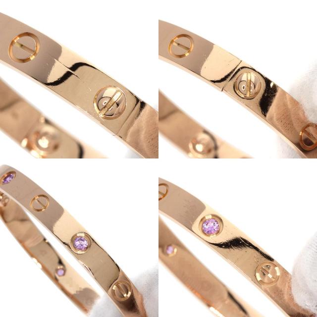 カルティエ オープンラブ ブレス1Pピンクサファイア ブレスレット size17 カルティエ オープンラブ ブレス1Pピンクサファイア ブレスレット