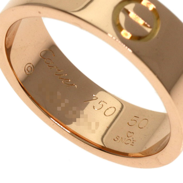 カルティエ ラブリング 1P ピンクサファイア リング指輪 K18ピンクゴールド CARTIER カルティエ ラブリング #50 リング・指輪 K18ピンク