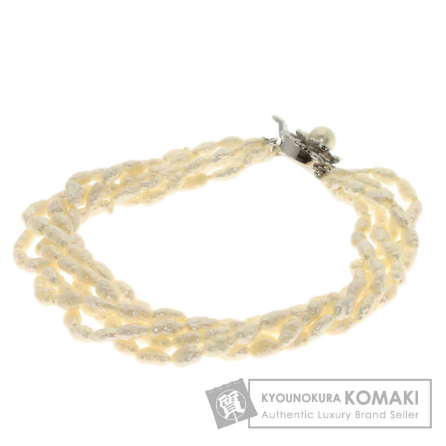 TASAKI タサキ 淡水パール ステーション 真珠 ブレスレット K18