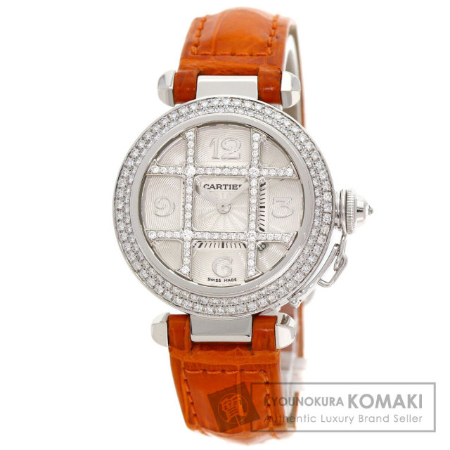 カルティエ 腕時計 パシャ32mm グリッド ダイヤモンド