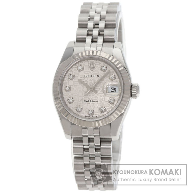 ROLEX　ロレックス　デイトジャスト　18K×SS　12ｍｍコマ ROLEX ロレックス 179173NGE デイトジャスト 10P エメラルド