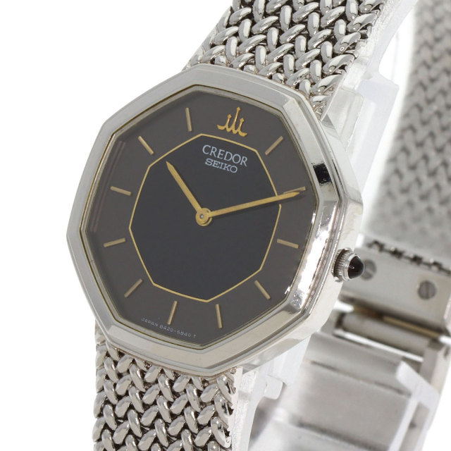 SEIKO セイコー 8420-5660 クレドール オクタゴン 腕時計 ステンレス
