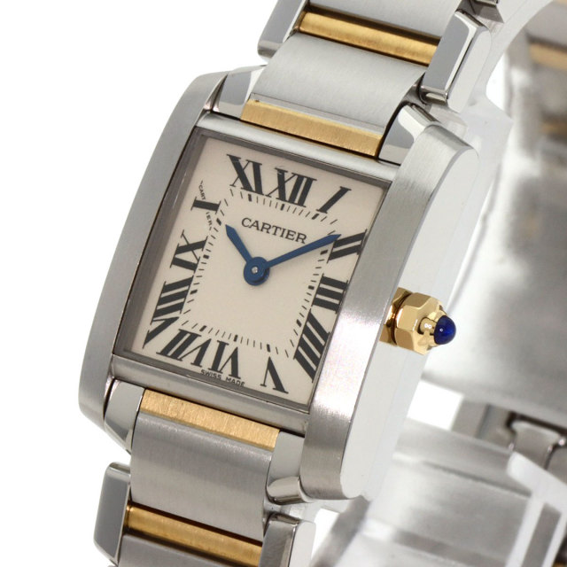 CARTIER カルティエ W51007Q4 タンクフランセーズ SM 腕時計  