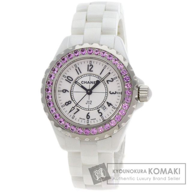ピンクサファイアCHANEL H1181 J12 33ミリレディース腕時計仮面
