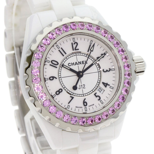 シャネル 腕時計 J12 33mm ピンクサファイア