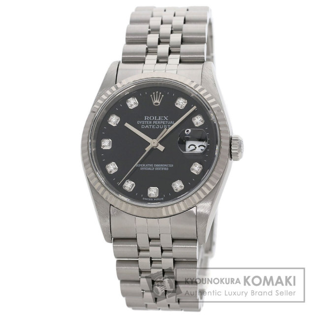 ROLEX 16233 デイトジャスト 6コマ SSxK18YG メンズ ROLEX ロレックス 16233 デイトジャスト 腕時計 ステンレススチール