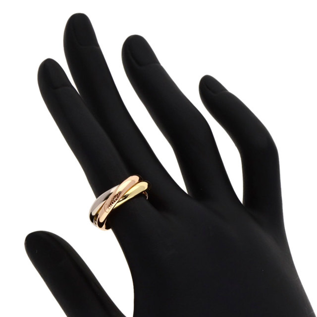 美品 カルティエ CARTIER トリニティ リング TRINITY 50 TRINITY（Cartier） カルティエ リング 指輪 トリニティSM K18WG