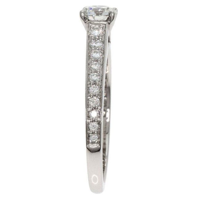 未使用品　カルティエ　ソルテール　リング　ダイヤ0.25ct　プラチナpt950 カルティエ CARTIER ソリテール リング・指輪 9号 Pt950プラチナ
