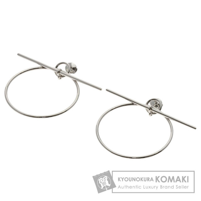 HERMES エルメス ループ MM エシャペ ピアス シルバー