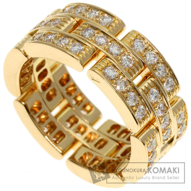 Cartier ラブリング#47 ７号⭐︎イエローゴールド箱付き CARTIER カルティエ ミニ ラブリング パヴェ ダイヤモンド #47