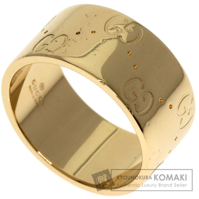 GUCCI グッチ リング GGロゴ 11号 GUCCI グッチ GG アイコン ワイド #11 リング・指輪 K18イエロー