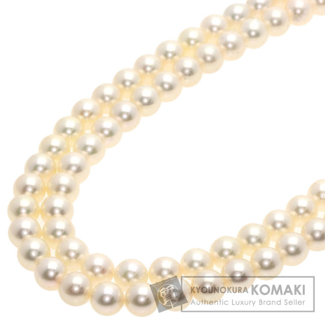ミキモト k14 Ⓜ︎あり 5連ネックレス MIKIMOTO （新品仕上げ済）ミキモト MIKIMOTO ケシパール5連