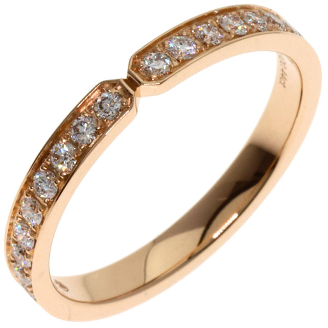 【nkahoo】HERMESエヴァーケリーPM k18 PGリング 指輪 HERMES エルメス エヴァー ケリー PM フルエタニティ #51 リング・指輪