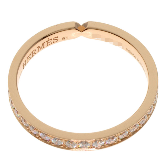 【nkahoo】HERMESエヴァーケリーPM k18 PGリング 指輪 HERMES(エルメス)エヴァーケリーPM k18 PGリング 指輪