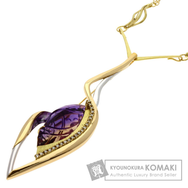 タサキ ネックレス アメジスト ダイヤモンド