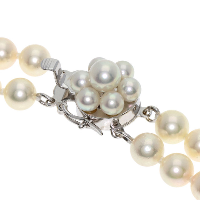 TASAKI タサキ ベビーパール 真珠 2連 ネックレス K14ホワイト