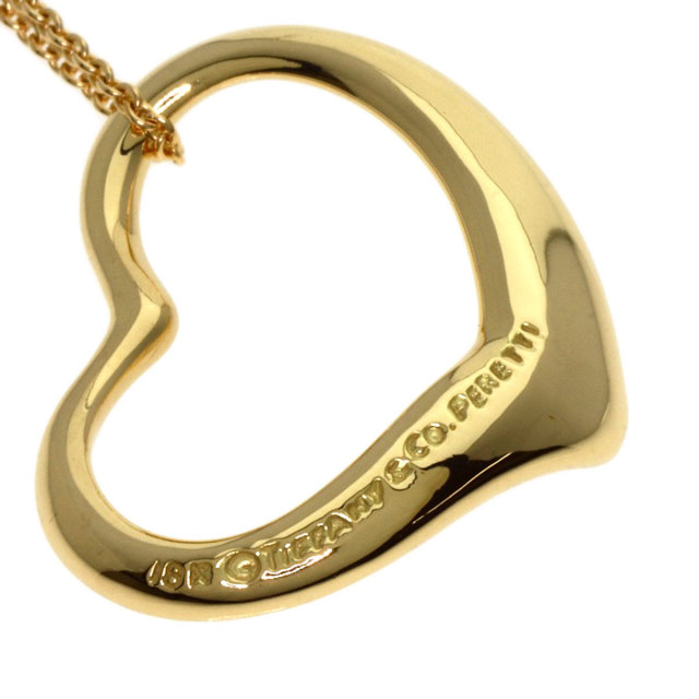 TIFFANY&Co. ティファニー オープンハート ネックレス K18