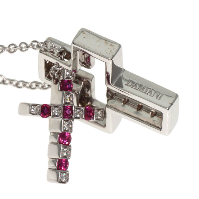 DAMIANI クロスネックレス ルビー ダイヤモンド ベルエポック xxs ベルエポック ルビーダイヤモンド ネックレス(XXS)[20083510