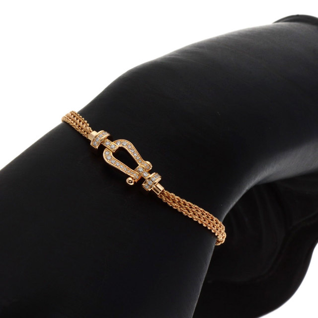 リチウムファントム　10ミリ前後ブレスレット FRED フレッド フォース10 ミディアム フルダイヤモンド