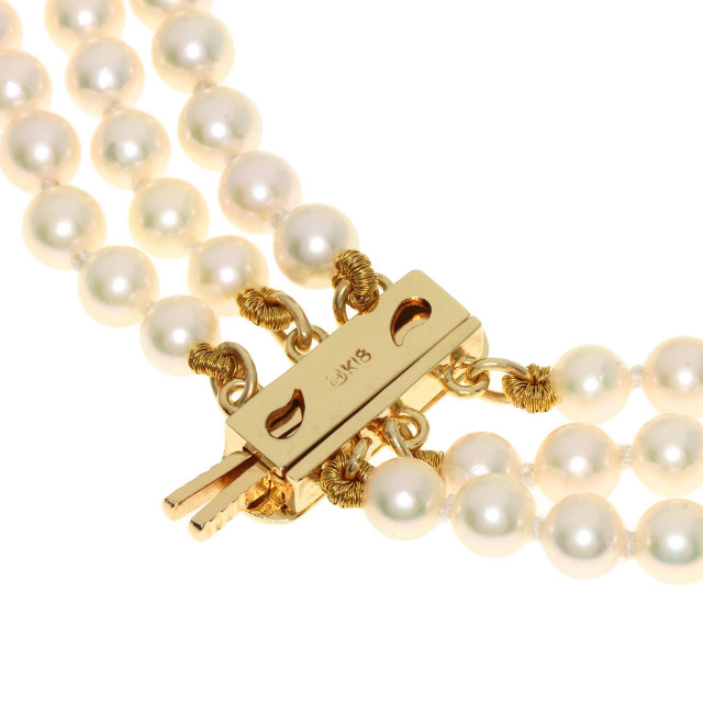 MIKIMOTO ミキモト ベビーパール 真珠 ダイヤモンド 3連