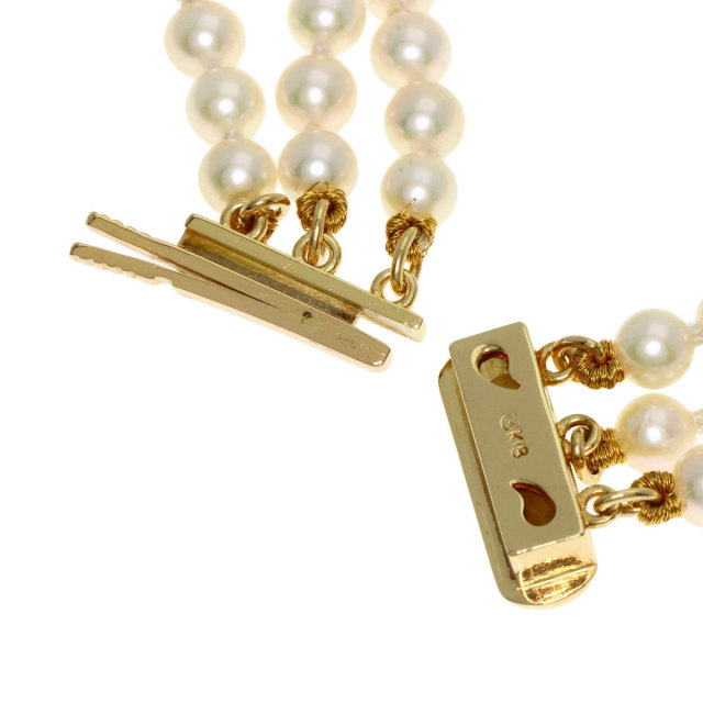 MIKIMOTO ミキモト ベビーパール 真珠 ダイヤモンド 3連