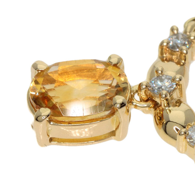 TASAKI タサキ シトリン ダイヤモンド ネックレス K18イエロー