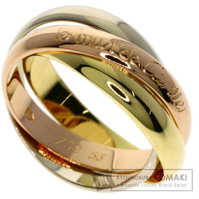 CARTIER カルティエ トリニティ #53 リング・指輪 K18イエローゴールド