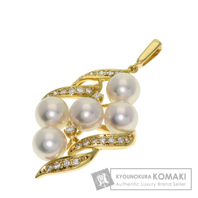 未使用　MIKIMOTO ミキモト　ペンダント　宝石箱モチーフ　K18 パール MIKIMOTO ミキモト バッグモチーフ パール 真珠 ペンダント