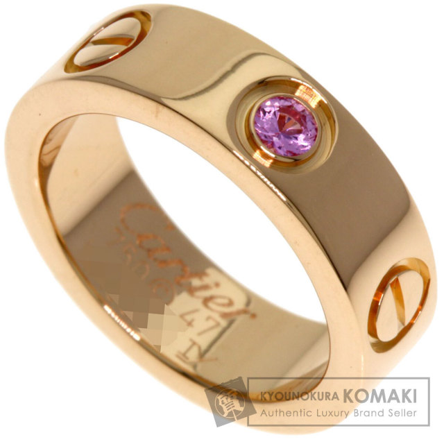 CARTIER カルティエ ラブリング 1P サファイア #47 リング・指輪 K18  