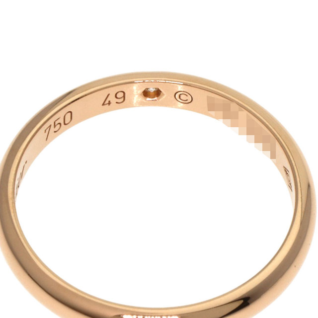 カルティエ リング K18 ダイヤモンド1P イエローゴールド 49 CARTIER
