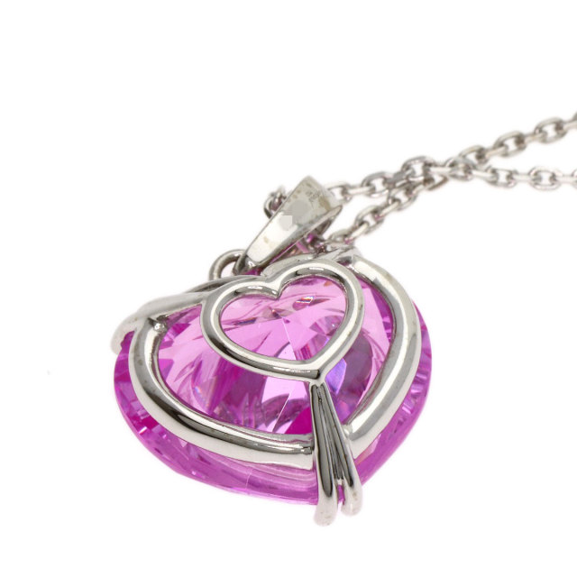 ショパール K18 ネックレス ボール型ダイヤハートマークペンダント