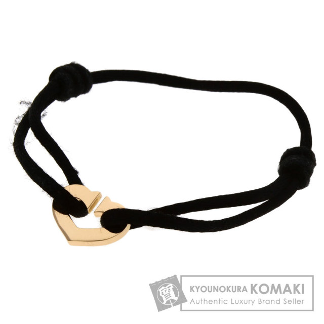 カルティエ ブレスレット Cハート コットン コード