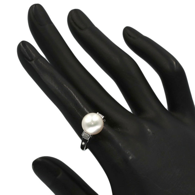 ミキモト 真珠リング　アンティーク MIKIMOTO ミキモト アンティーク パール 真珠 ダイヤモンド リング