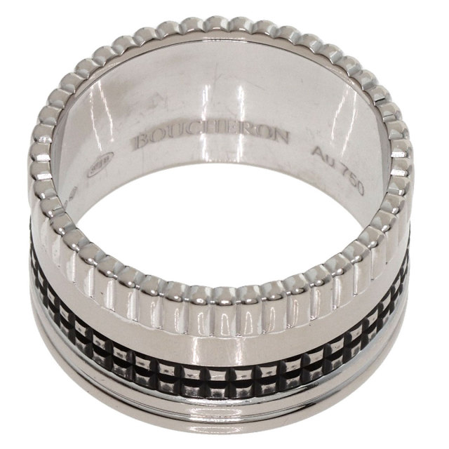 27/美品 ブシュロン K18PG ホワイト キャトルクラシック リング 指輪 23/美品 ブシュロン K18PG ホワイト キャトルクラシック リング