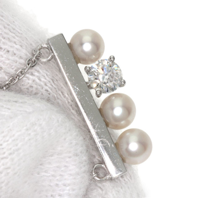 TASAKI タサキ プチバランス ソロ ダイヤモンド ネックレス K18