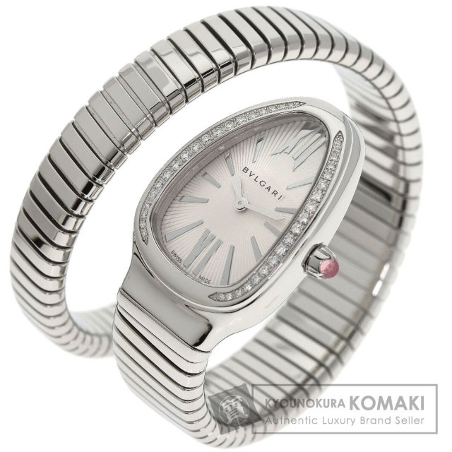 ブルガリ 腕時計 セルペンティ トゥボガス ベゼル ダイヤモンド