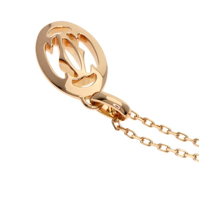 CARTIER カルティエ ロゴ ドゥーブル ダイヤモンド ネックレス