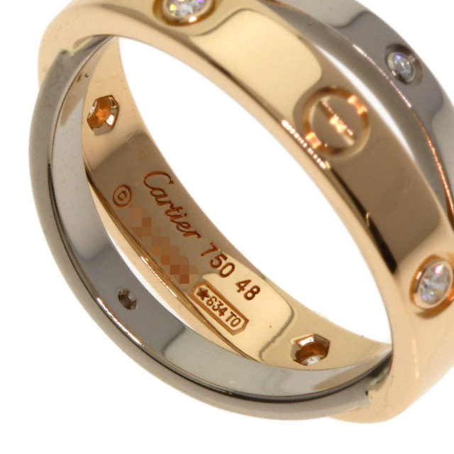 Cartier カルティエ K18PG ピンクゴールド ミニラブ リング #48 LOVE（Cartier） カルティエ ラブリング K18PG ピンクゴールド