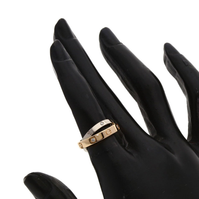 CARTIER カルティエ ビーラブ リング 6P ダイヤ 10号 K18 指輪 CARTIER カルティエ ビーラブリング 6P ダイヤモンド #48 リング