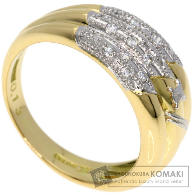 CELINE セリーヌ マカダム リング・指輪 プラチナPT900/K18YG