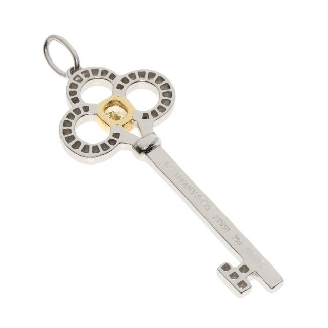 ティファニー ペンダントトップ クラウンキー イエローダイヤモンド ダイヤモンド