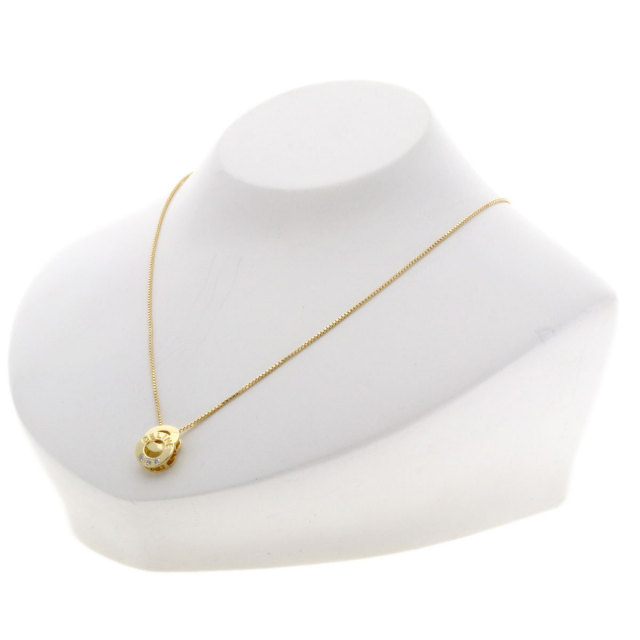 セリーヌ　18K ファインジュエリー　ネックレス CELINE】セリーヌ『K18YG ネックレス ダイヤモンド0.09ct』1週間保証